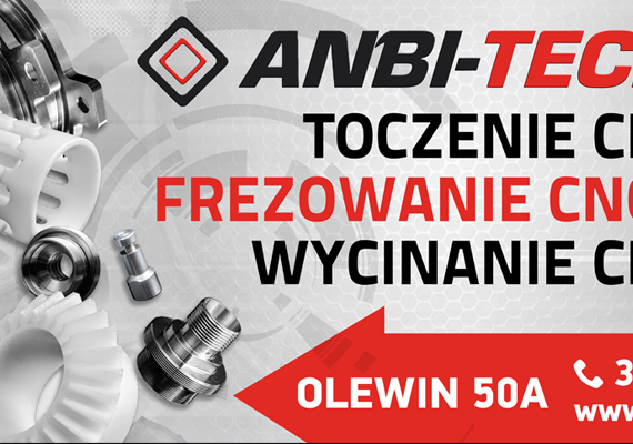 Reklama zewnętrzna wykonana na zlecenie firmy ANBI-TECH.